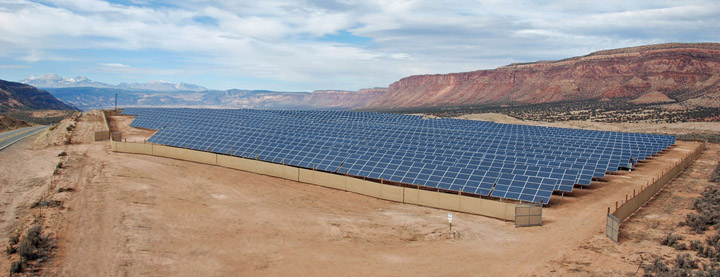 The 1MW community solar garden at Paradox Valley, Colo., is the same size as the one being built through a partnership by Midwest Energy and Clean Energy Collective in 2014.