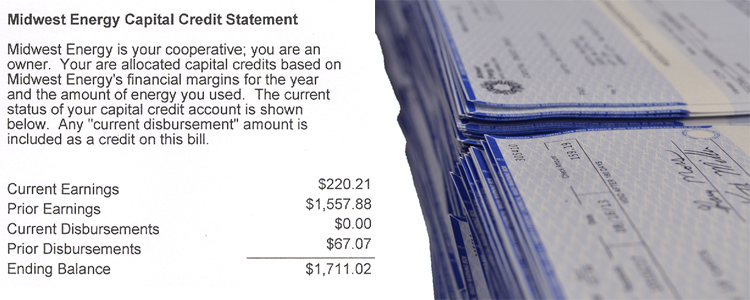 All customers will now receive capital credit statements as a bill message, instead of a separate mailed statement; some customers will receive payment via bill credit, while others and former members will receive paper checks.