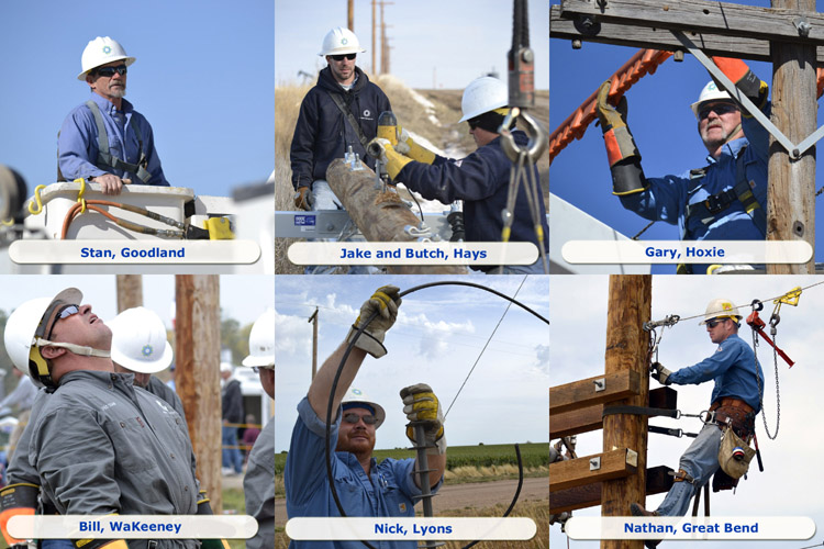 Some of Midwest Energy's finest, keeping the power on for more than 42,000 Kansas customers along 11,000 miles of line.